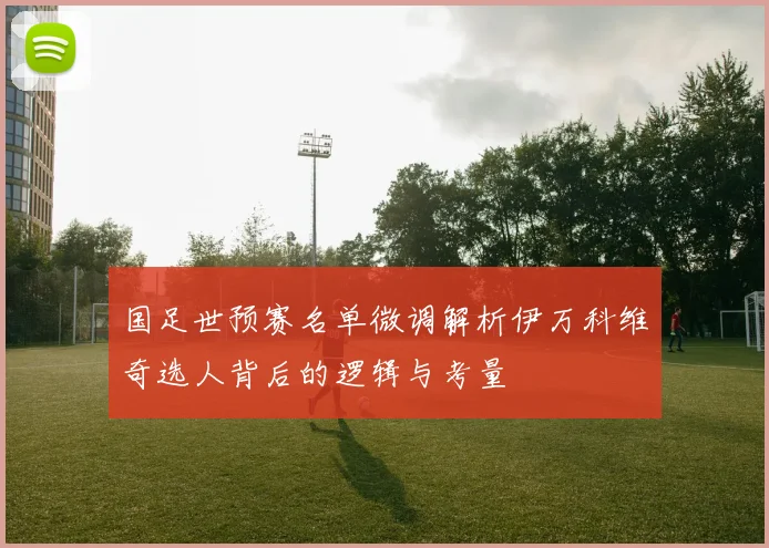 国足世预赛名单微调解析伊万科维奇选人背后的逻辑与考量
